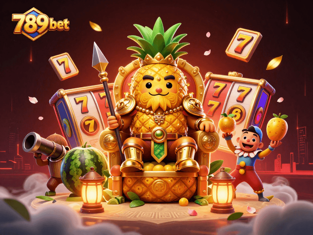 Engage with exciting slots at 789 bet, featuring a vibrant casino scene with unique characters.