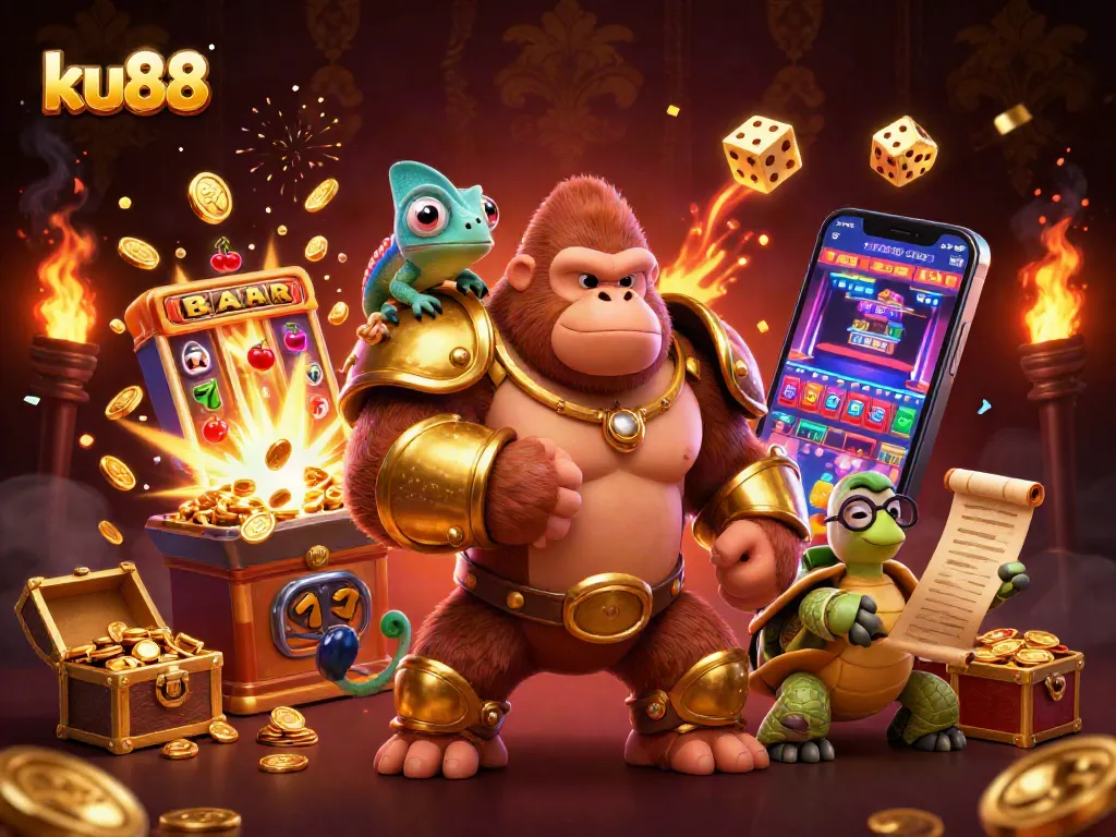 ku88 players enjoy exciting slots and jackpots amidst vibrant casino excitement.
