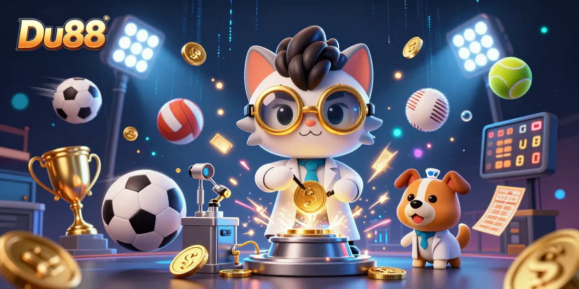 Join the fun with Du88 in this vibrant casino scene filled with excitement and winning potential.