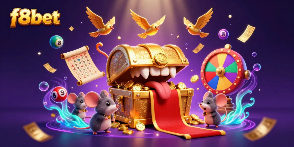 Join the fun and win big at f8bet with this vibrant and colorful casino scene!