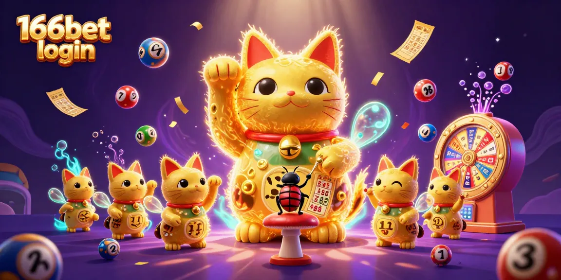 Engage with thrilling gaming experiences at 166bet login, featuring vibrant casino elements and a lucky cat design.
