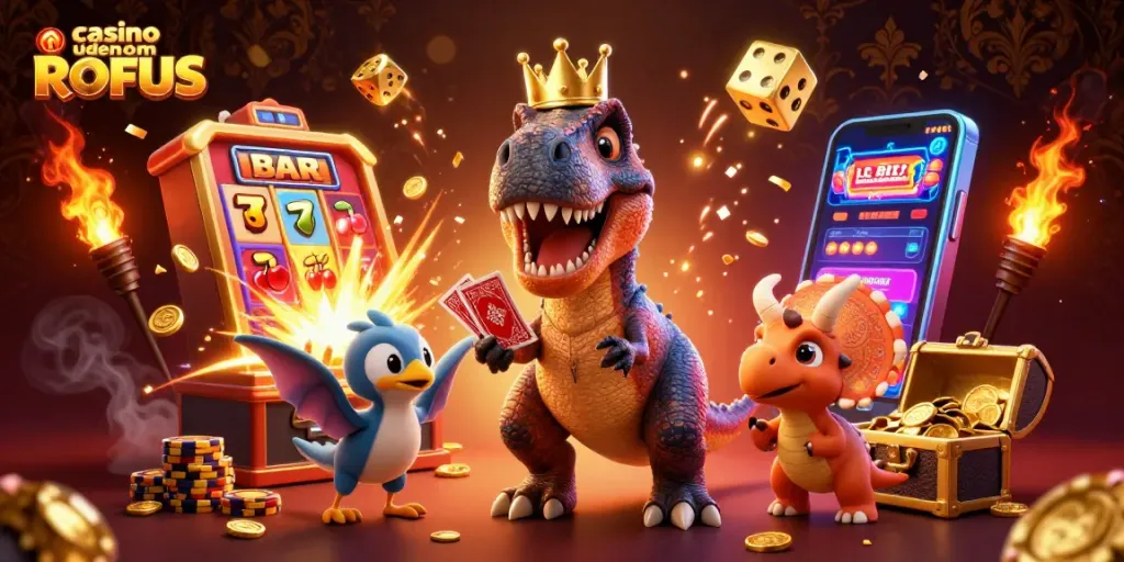Experience thrilling gameplay at casino uden om ROFUS with vibrant characters and exciting jackpot elements.