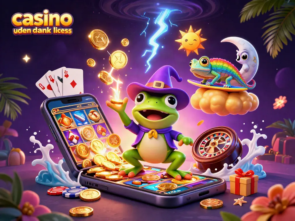 Experience the thrill of casino uden dansk licens with a magical scene of winning characters and games.