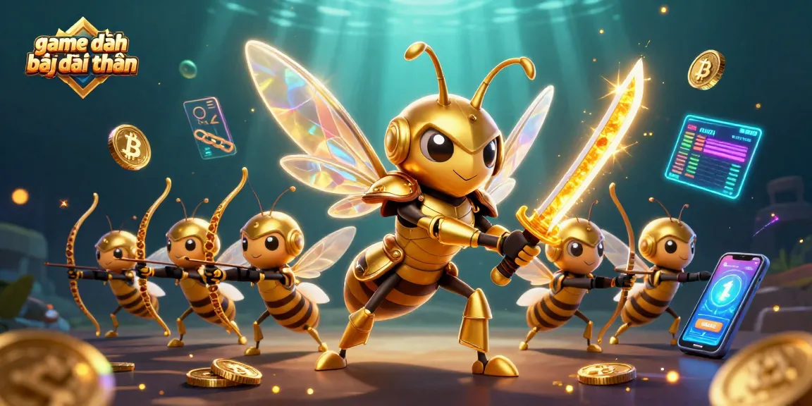 Experience the excitement of game đánh bài đổi thưởng with vibrant digital illustration showcasing unique characters and casino elements
