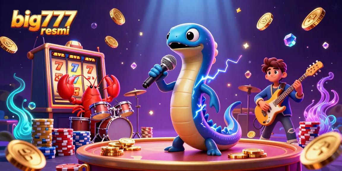 Experience big777 resmi with an electric eel DJ and vibrant casino action underwater.