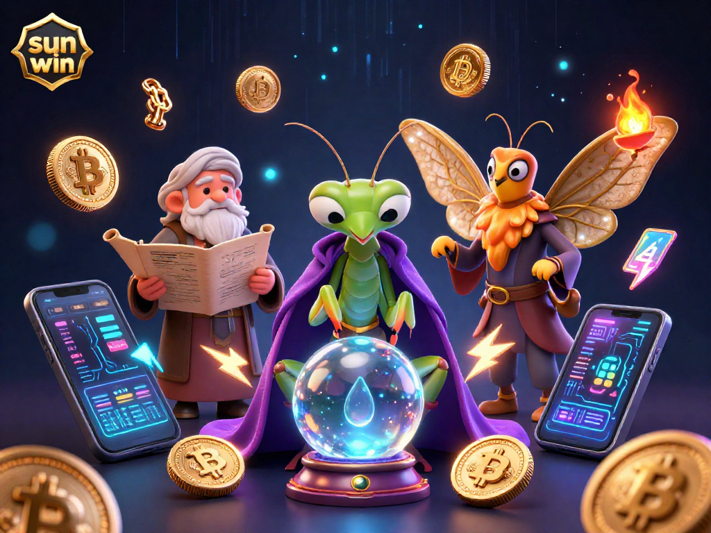 Experience the thrill of winning with sun win in this vibrant 3D casino-inspired illustration.