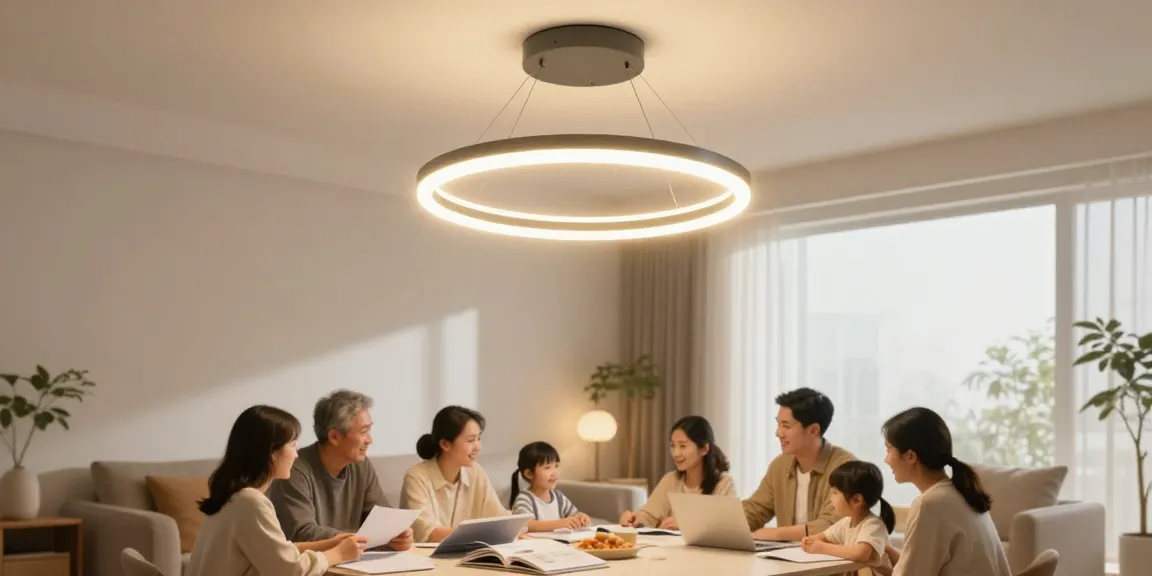 O lustră living modernă, iluminând un spațiu primitor, cu servicii locale de încredere.