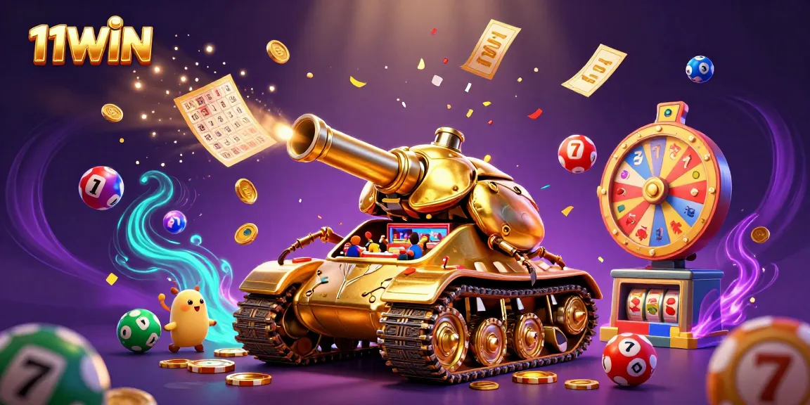 Experience thrilling gameplay with the vibrant illustration of 11WIN's mini casino adventures.