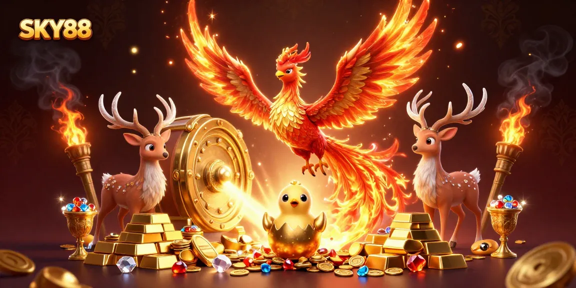 Spin to win exciting jackpots at SKY88 with a lavish gaming experience immersed in wealth and treasures.